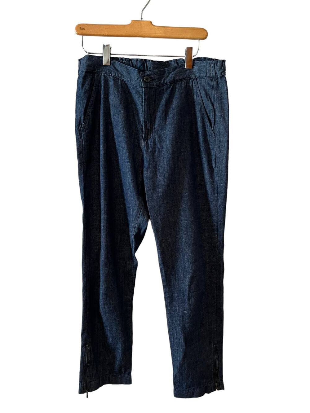 AG Adriano Goldschmied Relaxed Fit Denim Jeans Ankle Zipper Detail S